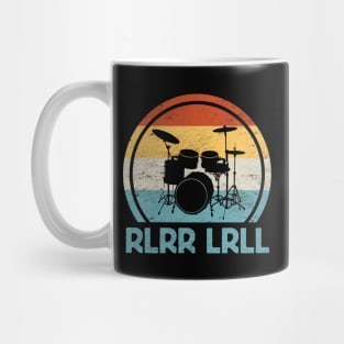 RLRR LRLL Drum Kit Silhouette Mug